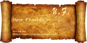 Ugor Flavián névjegykártya